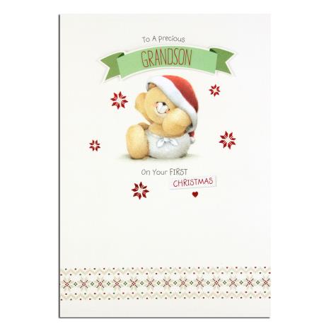 Grandson 1st Christmas Forever Friends Christmas Card